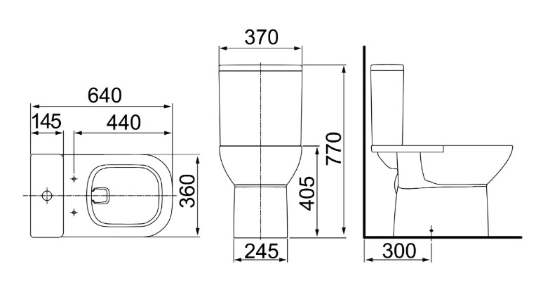 LORENZETTI - KIT BACIA COM CAIXA ACOPLADA LEAD BRANCA